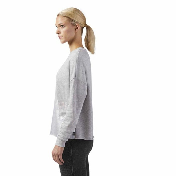 Sudadera sin Capucha Hombre Reebok Foil Crew Gris claro M 1 Sudadera sin Capucha Hombre Reebok Foil Crew Gris claro M 1