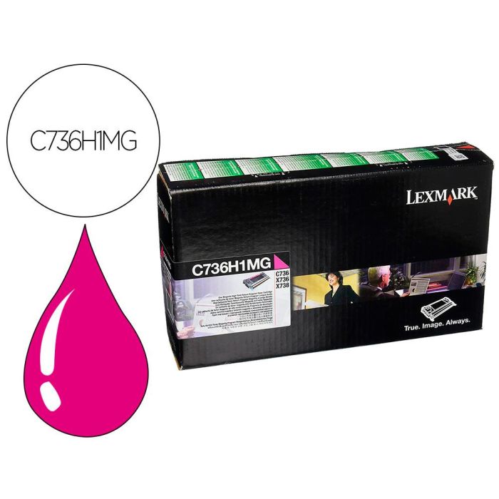 Toner Laser Lexmark C736H1 mg Magenta 10000 Paginas