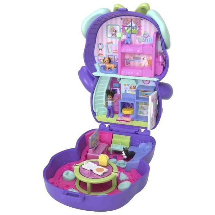 Polly Pocket MATJCR38 Caja de Fiesta del Sueño de Cachorro - Juguete Set de Juego Infantil 1