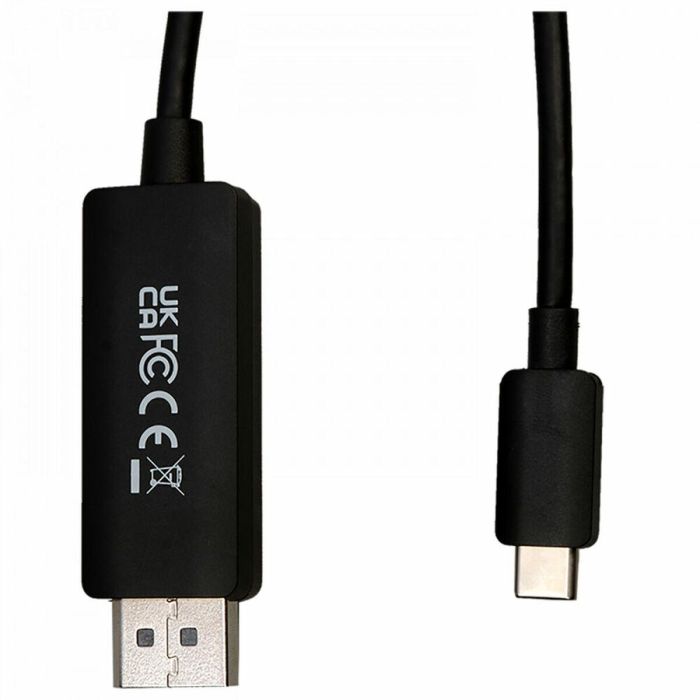 Adaptador USB-C a DisplayPort V7 V7USBCDP14-2M Negro 2 m 8K Ultra HD 2