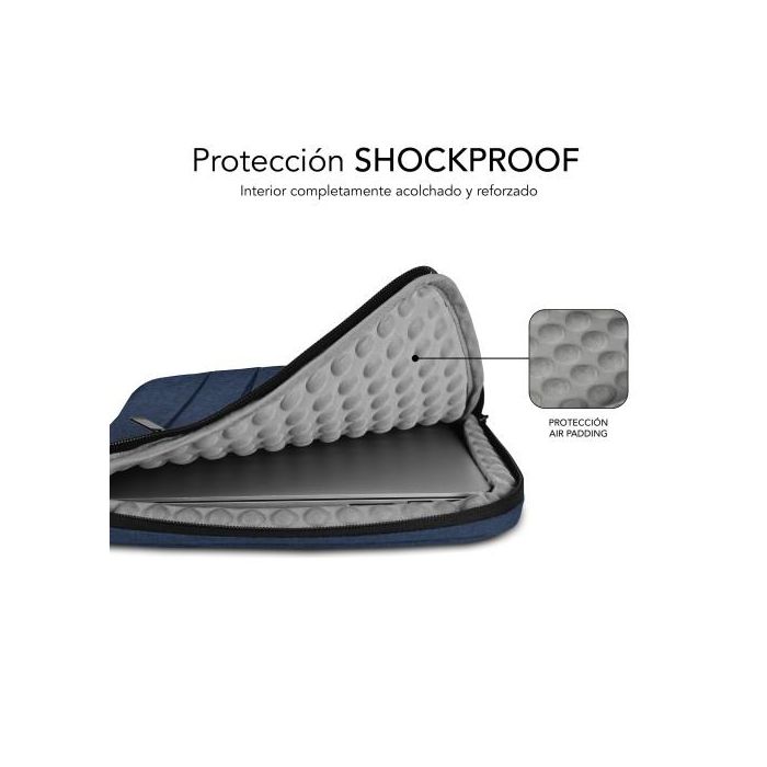 SUBBLIM Maletin Air Padding 360 Sleeve 15,6" Blue 3 SUBBLIM Maletin Air Padding 360 Sleeve 15,6" Blue 3