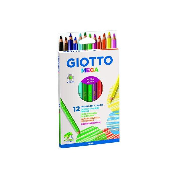 Lapices De Colores Giotto Mega Estuche De 12 (Set de 6)