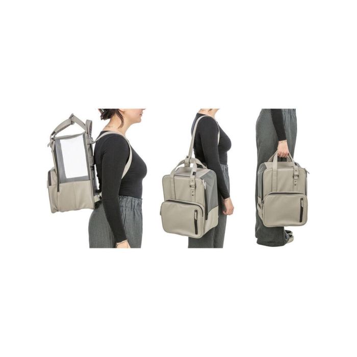 Bolso para Mascotas Trixie CityStyle Gris claro 30 × 20 × 40 CM 2 Bolso para Mascotas Trixie CityStyle Gris claro 30 × 20 × 40 CM 2