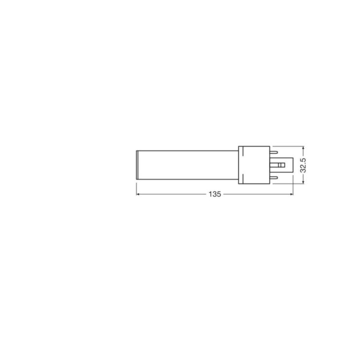 [LVE-4058075822931] Lámpara LED Ledvance/DULUX G23 3,5W 360Lm 3000K 120º IP20 1