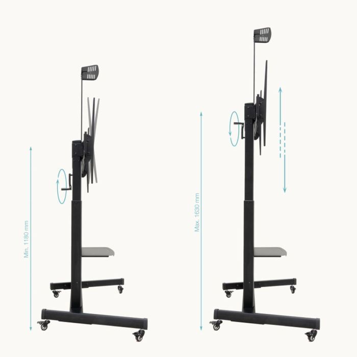 TooQ FS20406HM-B Soporte de Suelo con Ruedas para TV 60"-100" "AQUILES" 130 kg Negro 11 TooQ FS20406HM-B Soporte de Suelo con Ruedas para TV 60"-100" "AQUILES" 130 kg Negro 11