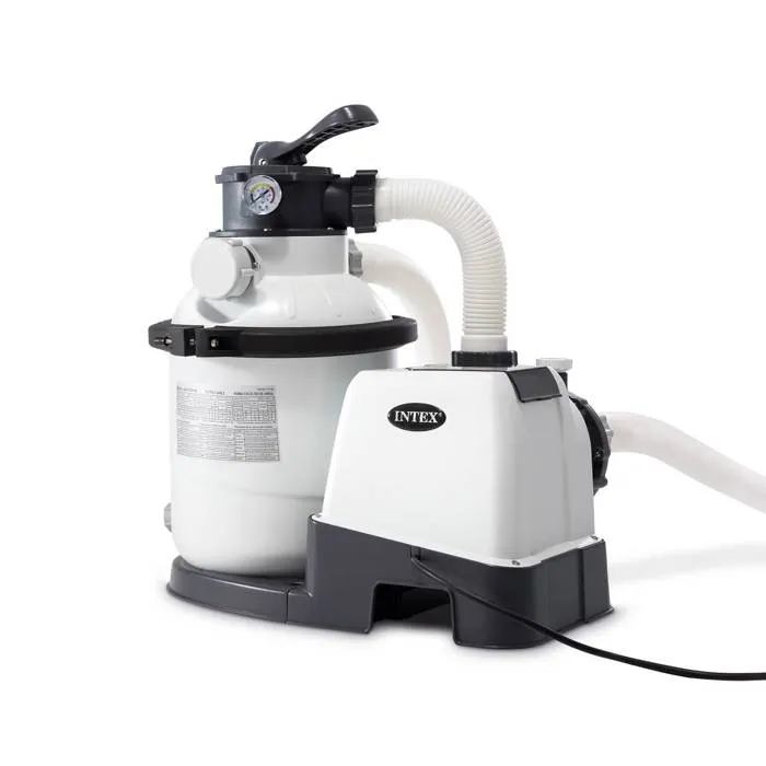 Intex Filtro de Arena 4 m³/h para Piscinas de hasta 24 m³ con Válvula de 6 Vías y Programador Digital 1