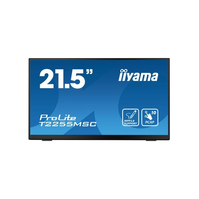 Iiyama T2255MSC-B1 Monitor Táctil 22" IPS Full HD, 10 Puntos Táctiles, HDMI, USB, DisplayPort, VESA 100x100