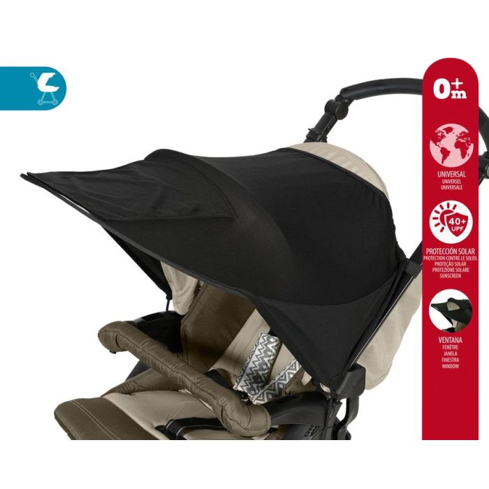 Parasol Adicional Para Cochecito Infantil Negro 1 Parasol Adicional Para Cochecito Infantil Negro 1