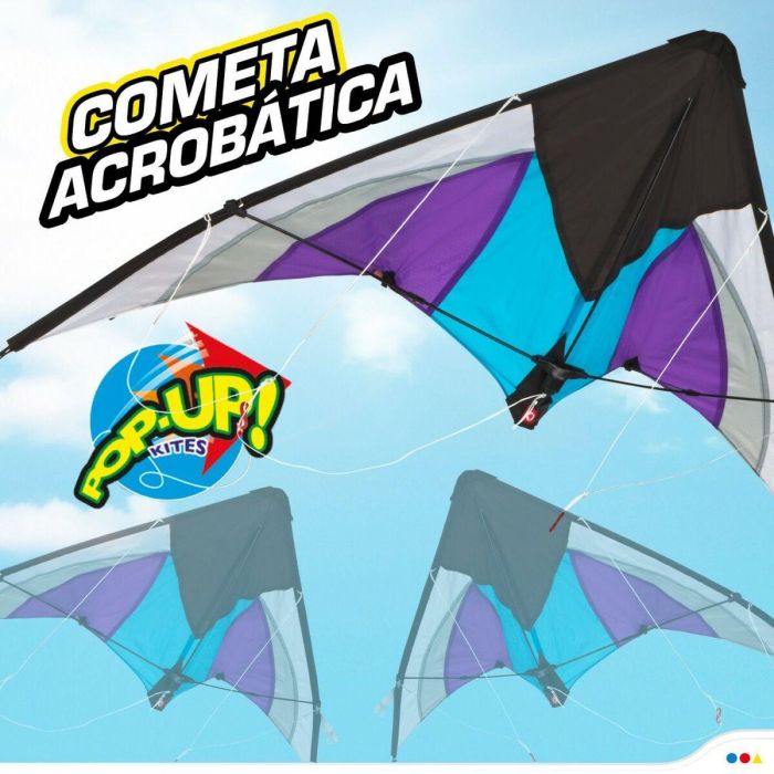 Cometa Eolo Pop-up Magic Blanco Morado 5 Cometa Eolo Pop-up Magic Blanco Morado 5