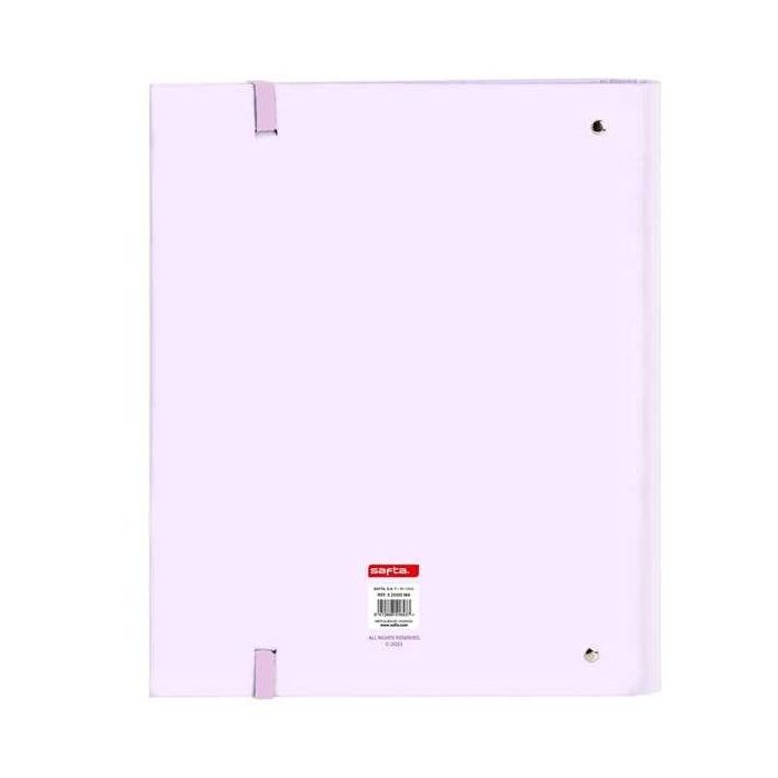 Safta Carpeta 4 Anillas 35 Mm Con Recambio, Color Lila, Tamaño 27x32x3,5 2 Safta Carpeta 4 Anillas 35 Mm Con Recambio, Color Lila, Tamaño 27x32x3,5 2