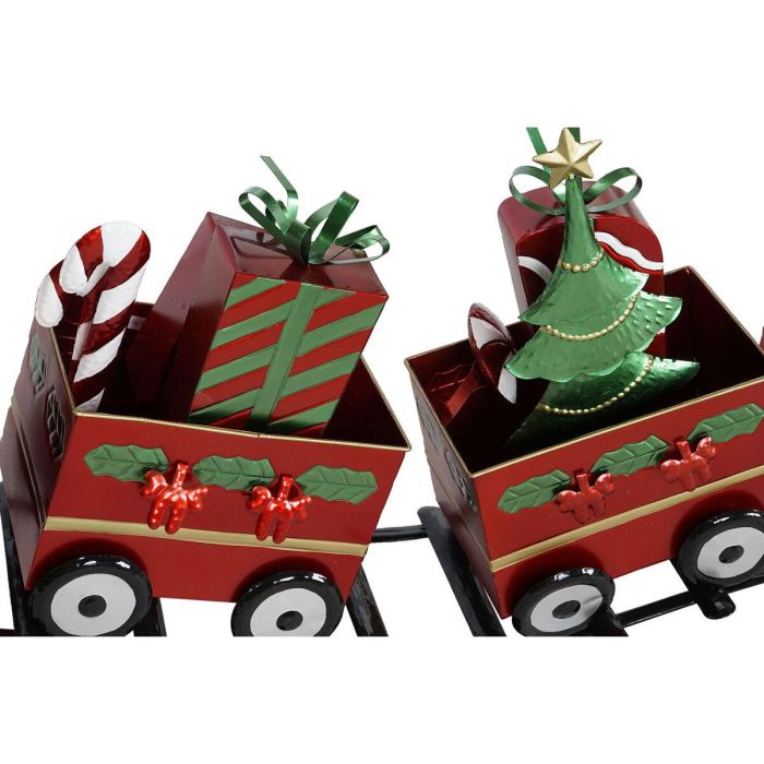 Adorno Navideño Home ESPRIT Rojo Verde Tren 133 x 24 x 52 cm 2 Adorno Navideño Home ESPRIT Rojo Verde Tren 133 x 24 x 52 cm 2