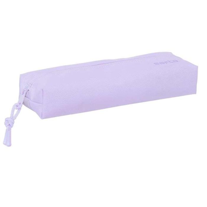 Safta Portatodo Rectangular con Goma Elástica 22cm Light Purple 22x4x7 cm 8