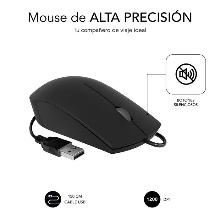 Subblim Silent Business Mouse Usb 1200 Dpi SUBMO-B2BS001 2