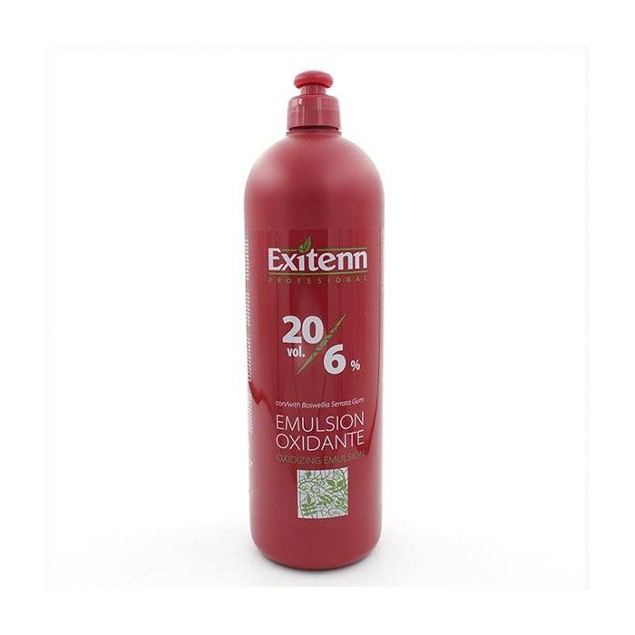 Exitenn Emulsión Oxidante 20 Vol. / 6% de Peróxido 1000ml para Mezclar con Tinte y Fijar el Color