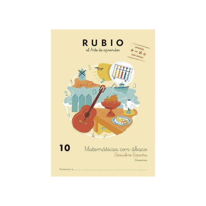 Cuaderno Rubio A4 Matematicas Con Abaco 10 - Descubre España (10-11 Años) (Set de 5)