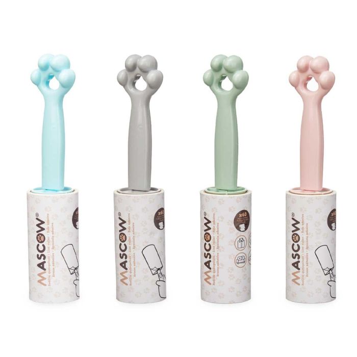 Rollo Quitapelusa Mascota 60 Hojas Surtidos Mascow - 4.5x22.5x4.5 cm, Azul, Gris, Rosa, Verde (24 Unidades) 1 Rollo Quitapelusa Mascota 60 Hojas Surtidos Mascow - 4.5x22.5x4.5 cm, Azul, Gris, Rosa, Verde (24 Unidades) 1