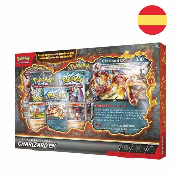 Blister juego cartas coleccionables Charizard Pokemon español 0 Blister juego cartas coleccionables Charizard Pokemon español 0