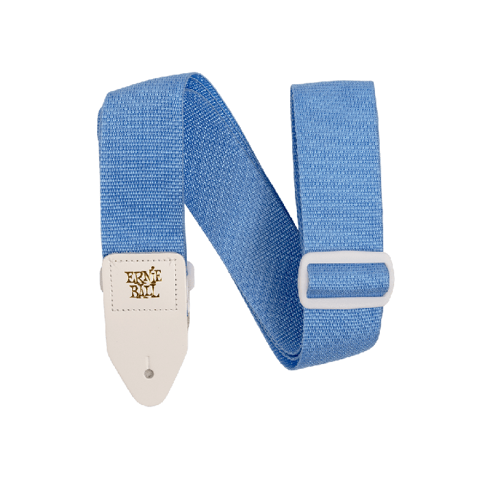 Correa Guit/ Bajo Polypro - Azul Claro / Blanco 1 Correa Guit/ Bajo Polypro - Azul Claro / Blanco 1