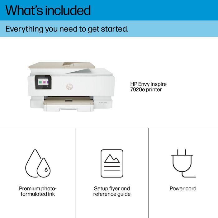HP 242Q0B Impresora Multifunción Inyección Tinta Envy Inspire 7920e Wi-Fi Doble Banda Dúplex Automático ADF Blanca Portobello 6