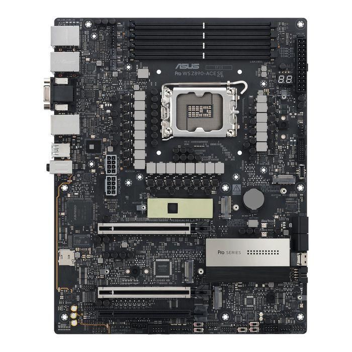Asus Z890-ACE SE Mainboard Workstation Socket LGA 1851, ATX, PCIe 5.0, DDR5, Dual 10Gb/2.5Gb Ethernet, 4x M.2, USB 20Gb 9