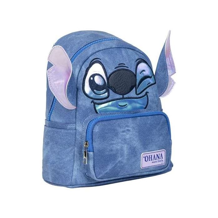 Mochila Casual Stitch Azul