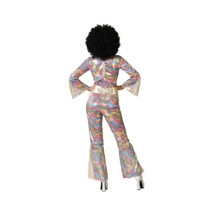 Disfraz Disco Mujer Adulto Multicolor Con Cinturón M-L 2