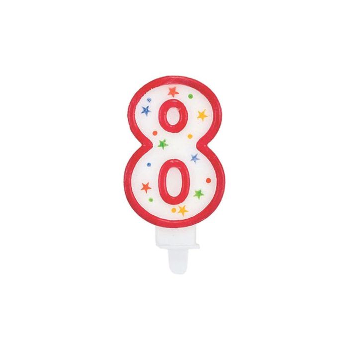 Party Time Vela Aniversario Surtida, Números del 0 al 9, Formas y Colores Variados, 9.5 cm 6