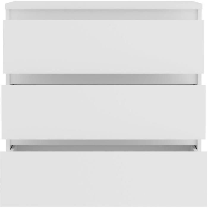 Cómoda CHELSEA 3 Cajones - Color blanco mate - An 77,2 x Pr 42 x Al 79,9 cm 5 Cómoda CHELSEA 3 Cajones - Color blanco mate - An 77,2 x Pr 42 x Al 79,9 cm 5