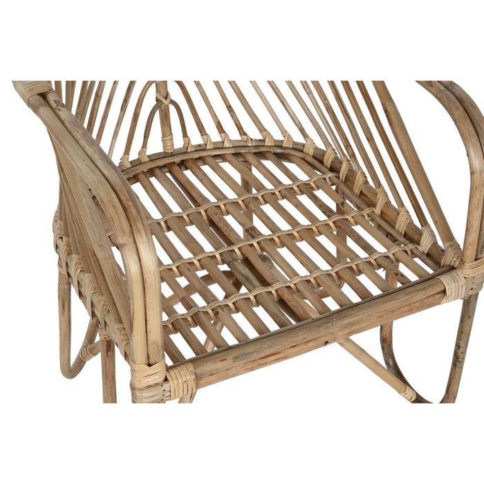 Silla de Jardín Home ESPRIT Bambú Ratán 58 x 61 x 87 cm 1