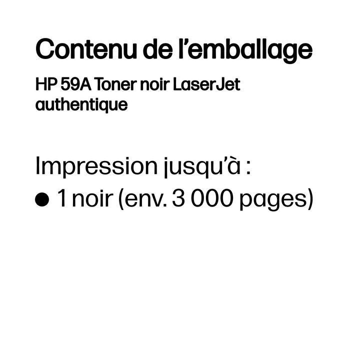 HP LaserJet nº59A Toner Negro 3