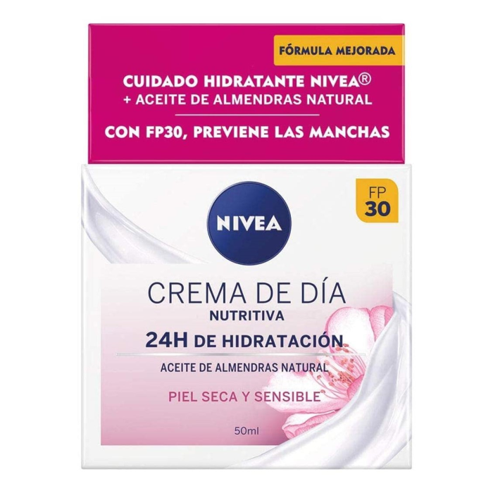 Nívea Cream Hidratante Día Seco-Sensible Spf 30 De 50 mL Nívea Cream Hidratante Día Seco-Sensible Spf 30 De 50 mL