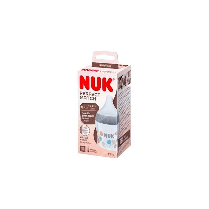 Nuk Biberon Perfect Match Pp Silicona 0-6M Flujo S Algodon 1 Nuk Biberon Perfect Match Pp Silicona 0-6M Flujo S Algodon 1