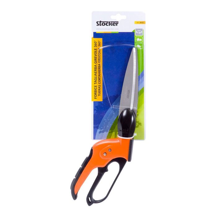Stocker Tijera cortacésped giratoria 360° 34cm 1 Stocker Tijera cortacésped giratoria 360° 34cm 1