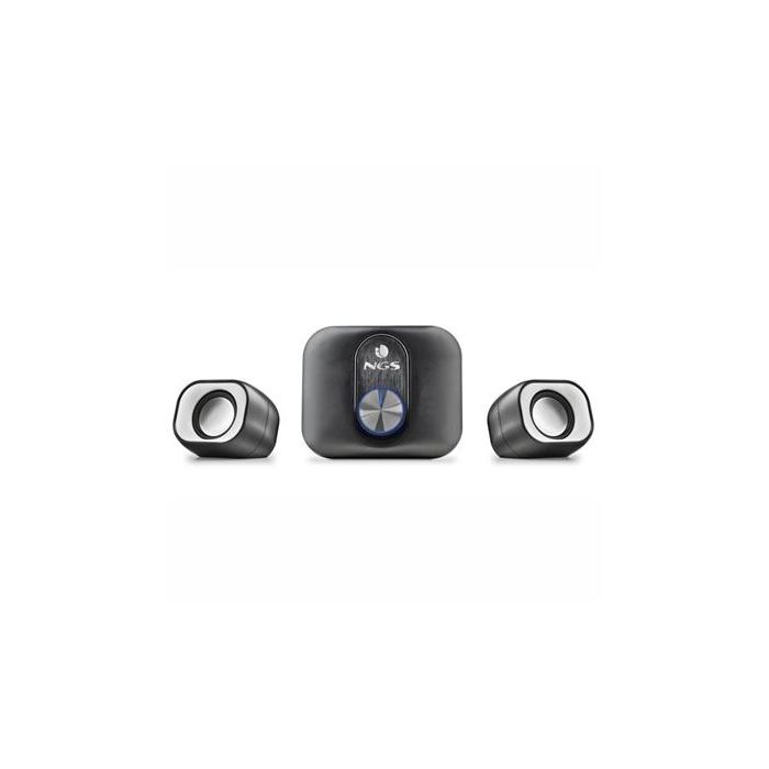 NGS Comet 2.1 Altavoces estéreo 2.1 Multimedia 20W con alimentación USB y entrada AUX 3.5mm, diseño compacto para PC/Mac NGS Comet 2.1 Altavoces estéreo 2.1 Multimedia 20W con alimentación USB y entrada AUX 3.5mm, diseño compacto para PC/Mac