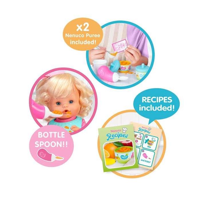 Muñeco nenuco mi primera papilla 35 cm ¡ya puede comer su primera papilla! incluye muchos accesorios 12 Muñeco nenuco mi primera papilla 35 cm ¡ya puede comer su primera papilla! incluye muchos accesorios 12