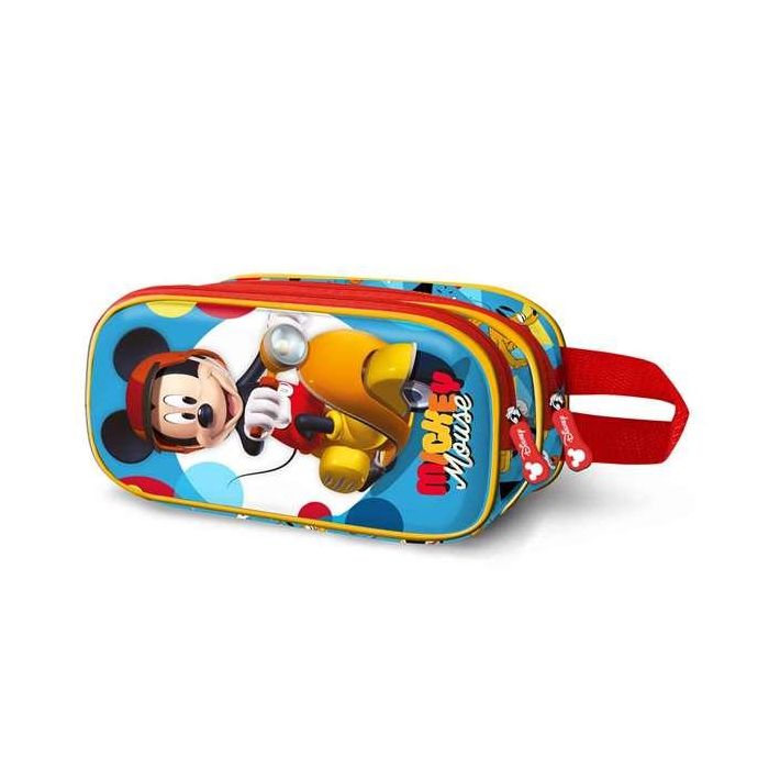 Estuche portatodo doble 3D mickey mouse scooter 22 x8 x9,5 cm Estuche portatodo doble 3D mickey mouse scooter 22 x8 x9,5 cm
