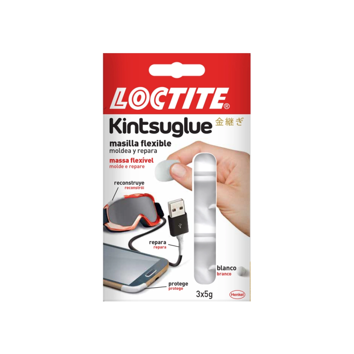 Loctite Masilla Reparadora Kintsuglue, Expositor 16 Unidades (8 Blancas y 8 Negras) 1