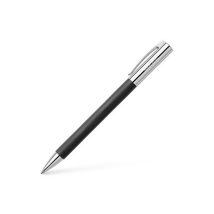 Boligrafo Faber-Castell Ambition Metal Crom.Y Resina Negra