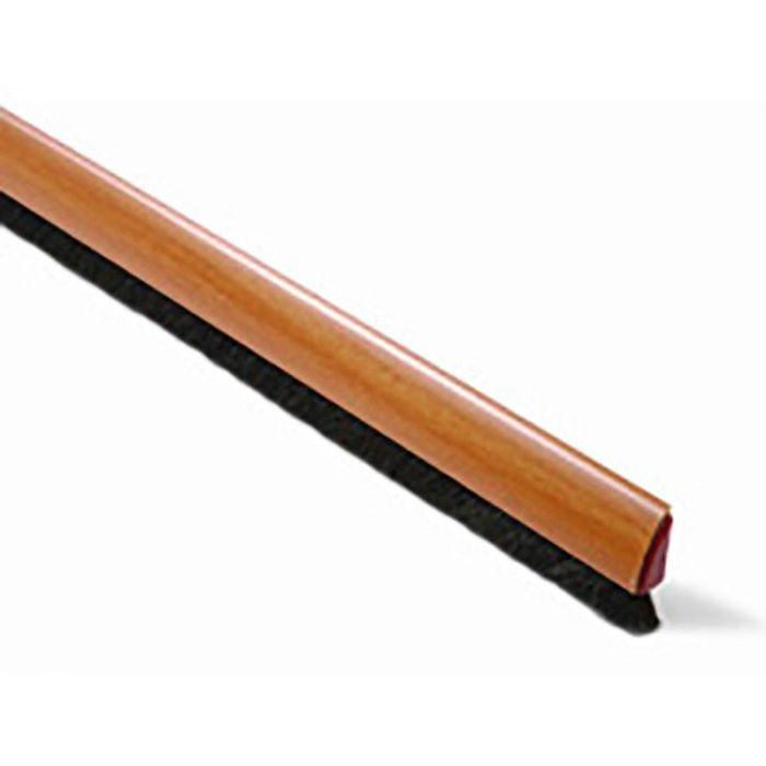 BRINOX Burlete Adhesivo Curvado de Pelo 100cm Madera/Clara para Sobreponer