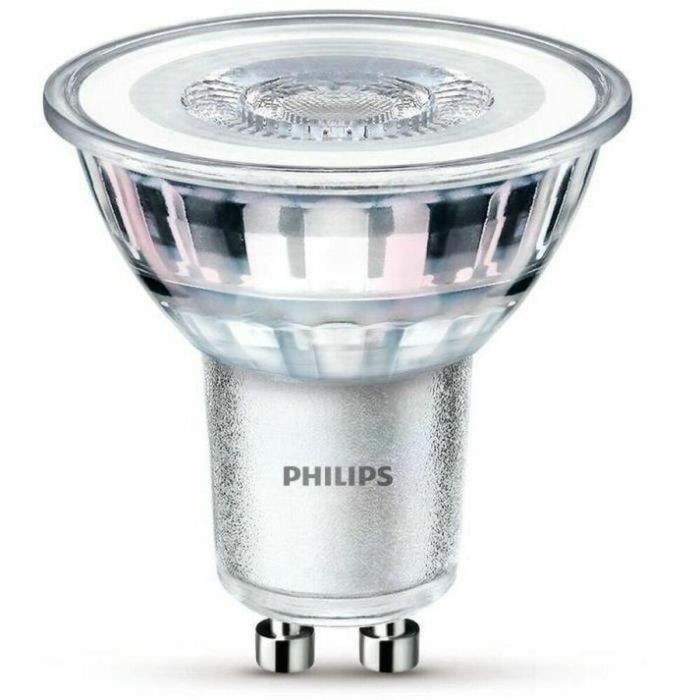 Bombilla PHILIPS LED Spot GU10 - 50W Blanco cálido - Compatible con atenuador - Vidrio