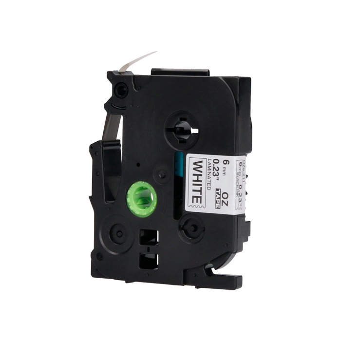Q-connect Cinta TZE-211 Blanco-Negro 6mm Longitud 8 mt Compatible Brother 3