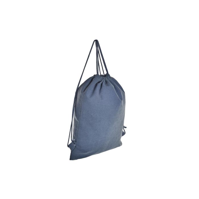 DKD Home Decor Bolsa Moderna Urban de Lienzo y Algodón, Colores Azul, Amarillo y Coral, 1 x 36 x 28 cm, Pack de 12 Unidades 2