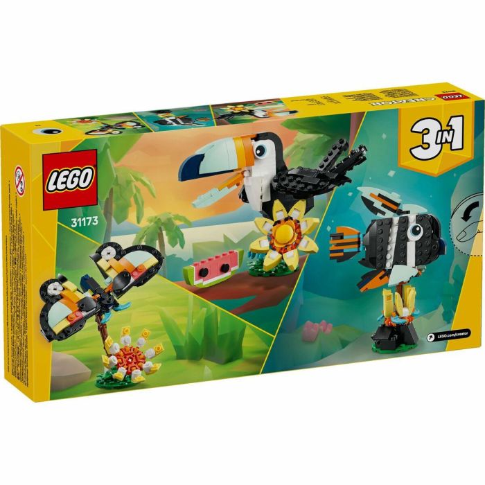 LEGO 31173 Creator 3 en 1 Tucán Tropical - Juego de Construcción para niños 7 años 6