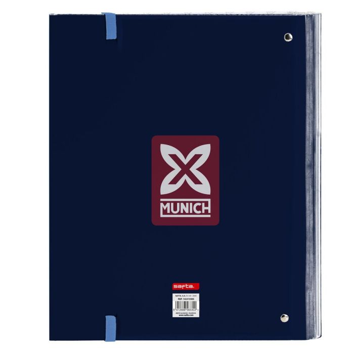 Carpeta de anillas Munich Royal Azul 27 x 32 x 3.5 cm 1