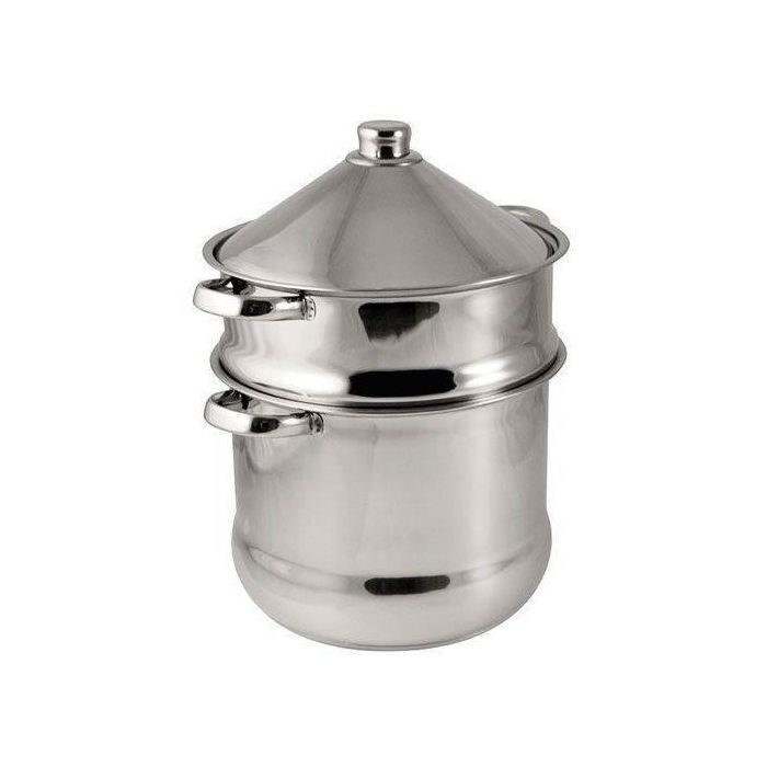 Baumalu Couscoussier Tajine Acero Inoxidable 9 Litros - Fondo Triple para Inducción 1