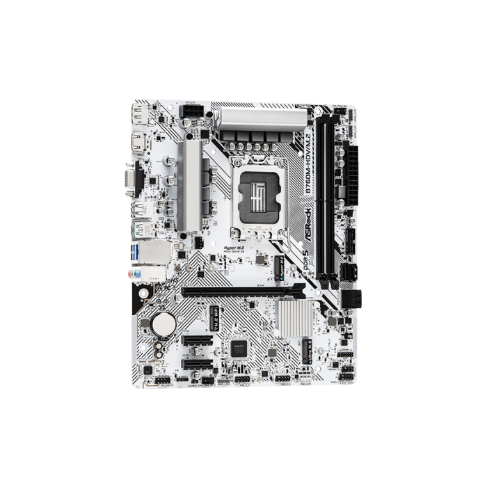 ASRock B760M-HDV/M.2 Placa Base Intel B760 LGA 1700 DDR5 M.2 Micro ATX para PC 2