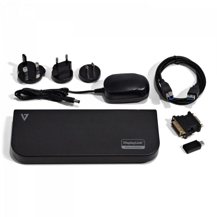 Hub USB V7 UDDS2 Negro 100 W Hub USB V7 UDDS2 Negro 100 W