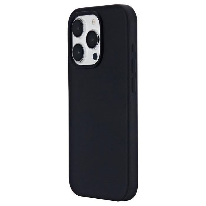 eSTUFF INFINITE RIGA Funda silicona para iPhone 15 Pro Negra - 93% material reciclado - Antigolpes y Anti-arañazos 3
