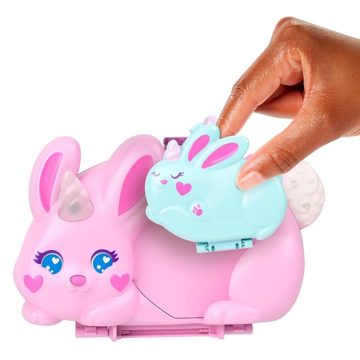 Set Cofre-Bolso Conejito Polly Pocket Jft88 Mattel 3 Set Cofre-Bolso Conejito Polly Pocket Jft88 Mattel 3