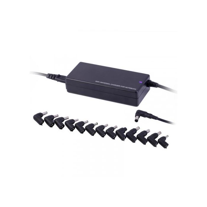 Ewent EW3966 Adaptador Cargador de Corriente Universal Automático para Notebooks 90W con 8 Puntas 110-240V Negro 3 Ewent EW3966 Adaptador Cargador de Corriente Universal Automático para Notebooks 90W con 8 Puntas 110-240V Negro 3